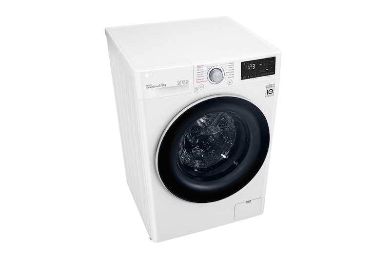 LG 8/6 kg, max. 1400 ford./perc, Gőz mosó-szárítógép, AI DD™ technológia, F4DV328S0U