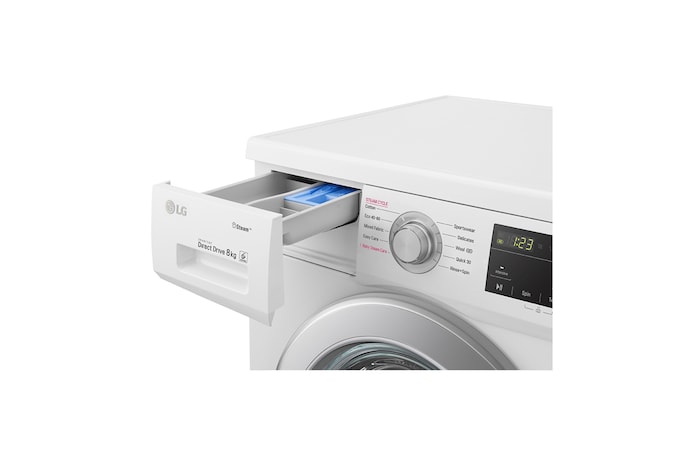 LG 8 kg, max. 1400 ford./perc, Gőzmosógép , F4J3TS4WE