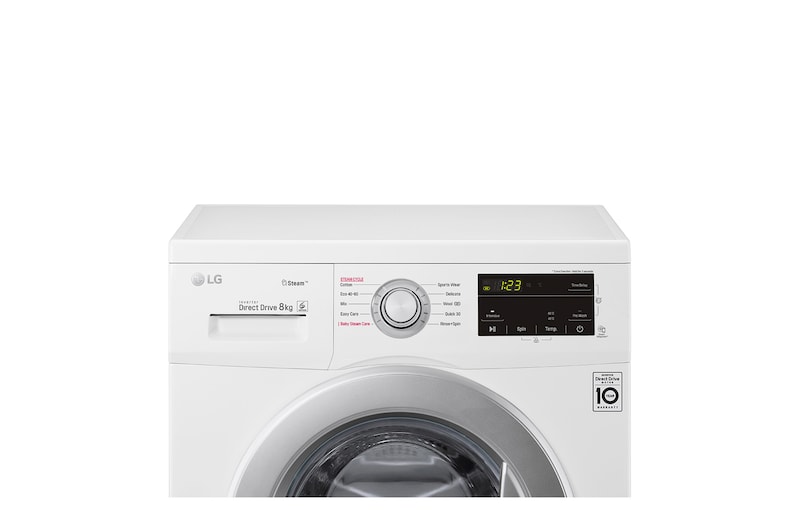 LG 8 kg, max. 1400 ford./perc, Gőzmosógép , F4J3TS4WE