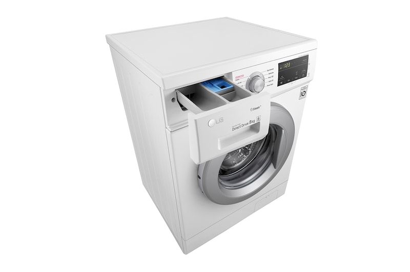LG 8 kg, max. 1400 ford./perc, Gőzmosógép , F4J3TS4WE