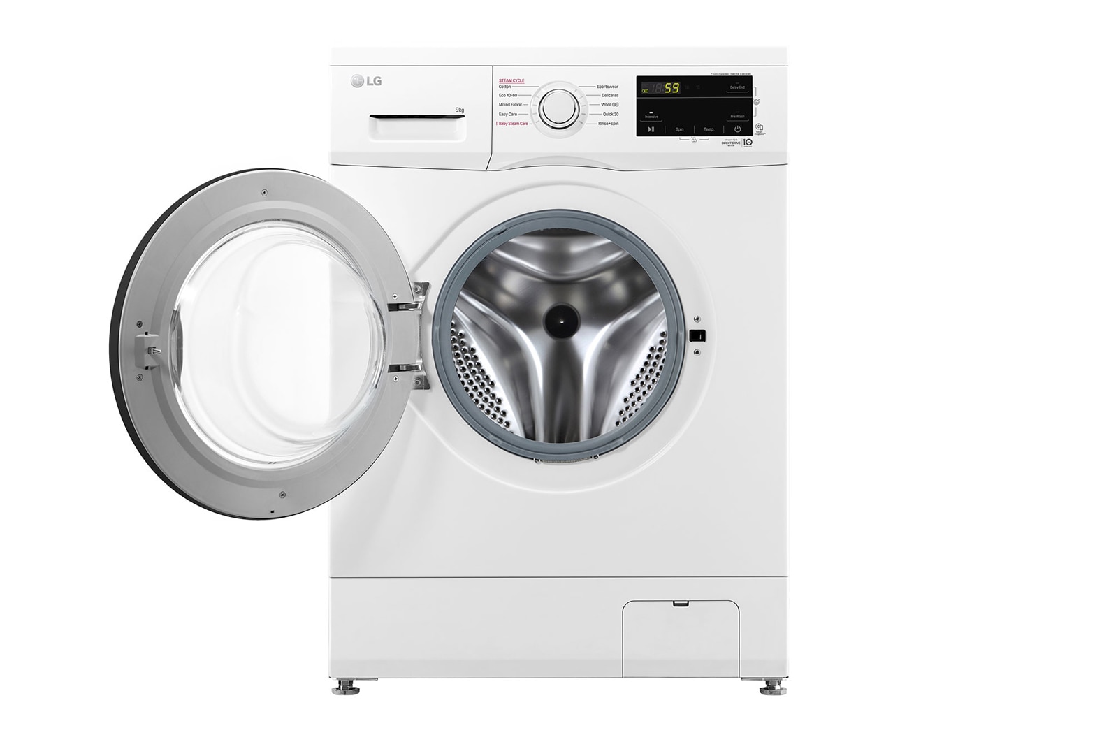 LG 9 kg, max. 1400 ford./perc, Gőzmosógép , F4J3VS6WE