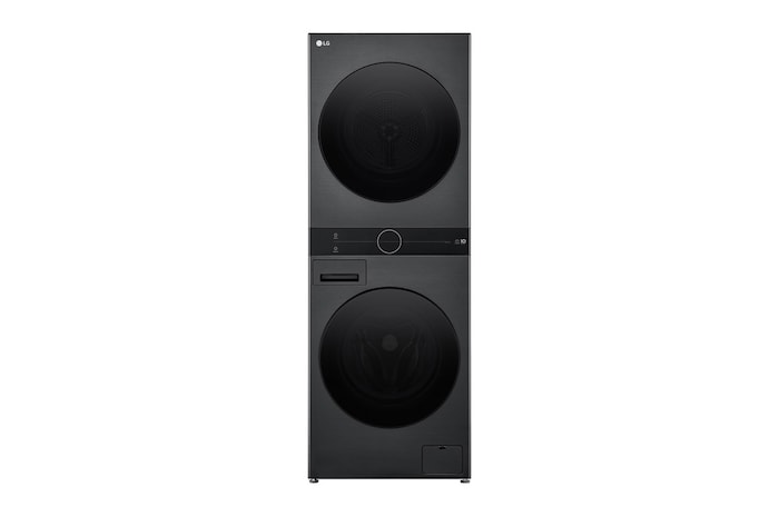 LG  WashTower™ 12/10 kg, max. 1400 ford./perc,  Steam™, TurboWash™360, Automatikus kondenzátortisztítás és ThinQ™ WiFi funkció, WT1210BBF
