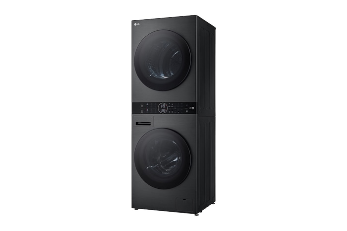 LG  WashTower™ 12/10 kg, max. 1400 ford./perc,  Steam™, TurboWash™360, Automatikus kondenzátortisztítás és ThinQ™ WiFi funkció, WT1210BBF