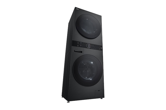 LG  WashTower™ 12/10 kg, max. 1400 ford./perc,  Steam™, TurboWash™360, Automatikus kondenzátortisztítás és ThinQ™ WiFi funkció, WT1210BBF