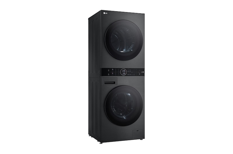 LG  WashTower™ 12/10 kg, max. 1400 ford./perc,  Steam™, TurboWash™360, Automatikus kondenzátortisztítás és ThinQ™ WiFi funkció, WT1210BBF