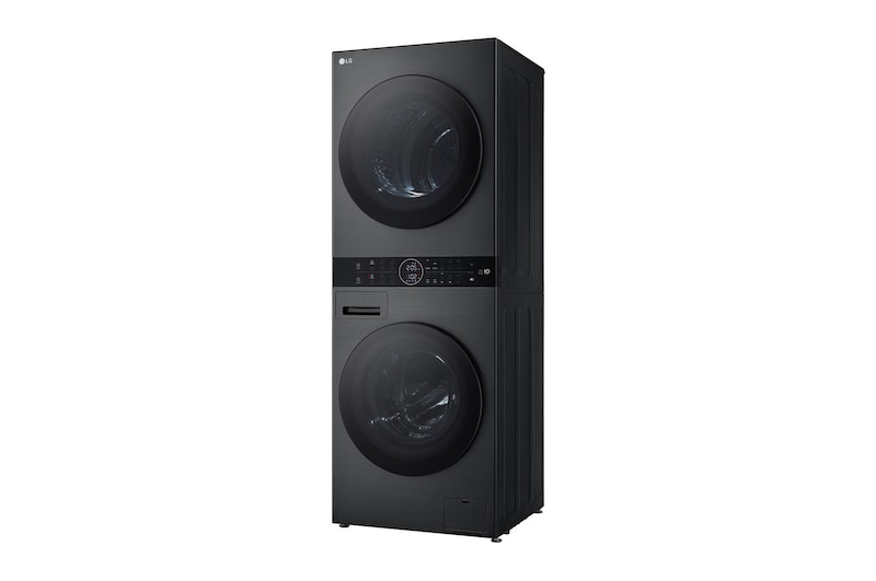 LG  WashTower™ 12/10 kg, max. 1400 ford./perc,  Steam™, TurboWash™360, Automatikus kondenzátortisztítás és ThinQ™ WiFi funkció, WT1210BBF