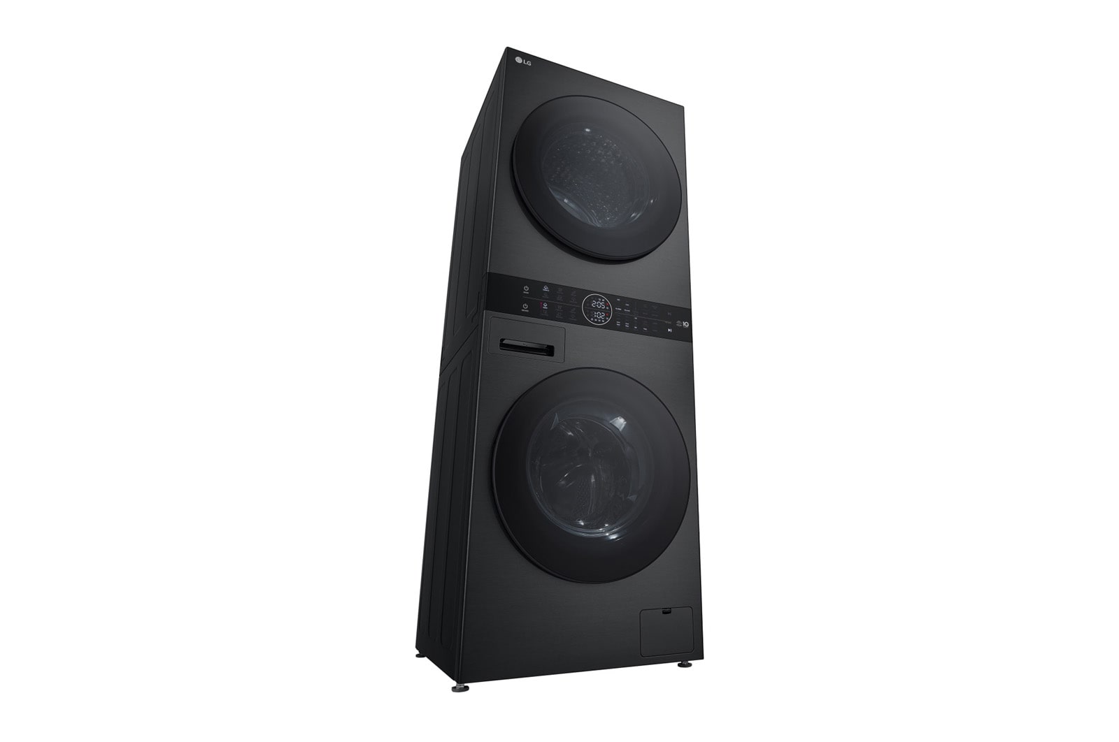 LG  WashTower™ 12/10 kg, max. 1400 ford./perc,  Steam™, TurboWash™360, Automatikus kondenzátortisztítás és ThinQ™ WiFi funkció, WT1210BBF
