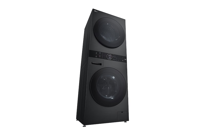 LG  WashTower™ 12/10 kg, max. 1400 ford./perc,  Steam™, TurboWash™360, Automatikus kondenzátortisztítás és ThinQ™ WiFi funkció, WT1210BBF