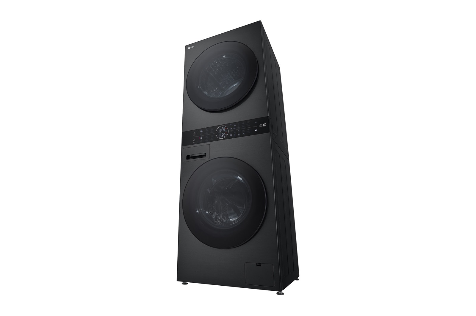 LG  WashTower™ 12/10 kg, max. 1400 ford./perc,  Steam™, TurboWash™360, Automatikus kondenzátortisztítás és ThinQ™ WiFi funkció, WT1210BBF