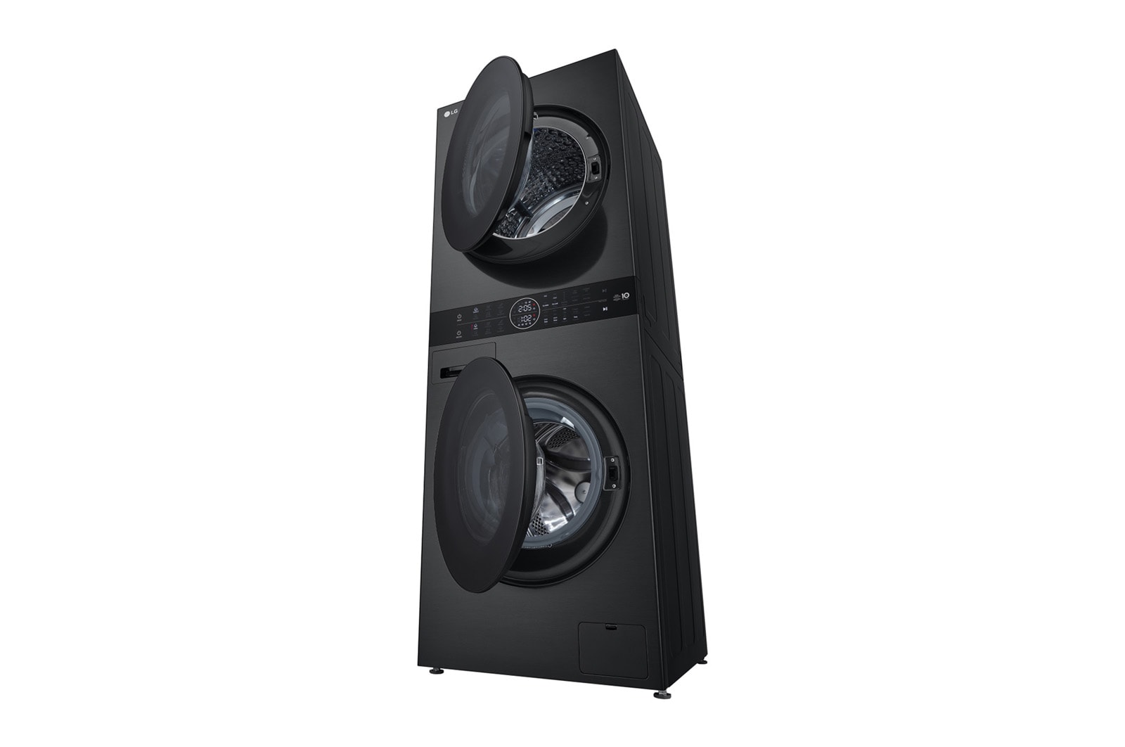 LG  WashTower™ 12/10 kg, max. 1400 ford./perc,  Steam™, TurboWash™360, Automatikus kondenzátortisztítás és ThinQ™ WiFi funkció, WT1210BBF