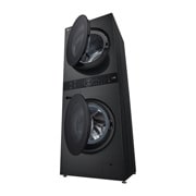 LG  WashTower™ 12/10 kg, max. 1400 ford./perc,  Steam™, TurboWash™360, Automatikus kondenzátortisztítás és ThinQ™ WiFi funkció, WT1210BBF