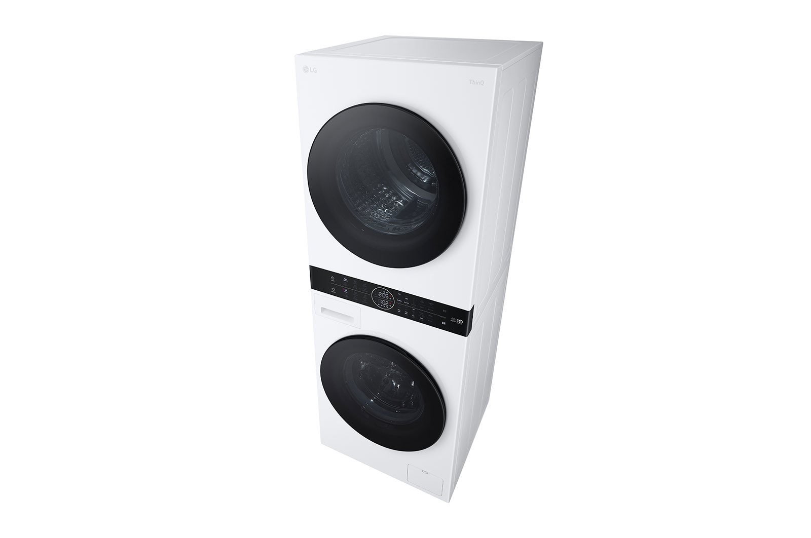 LG  WashTower™, 12/10 kg, max. 1400 ford./perc, Steam™, TurboWash™360, Automatikus kondenzátortisztítás és ThinQ™ WiFi funkció, WT1210WWF