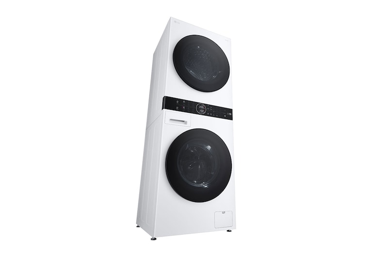 LG  WashTower™, 12/10 kg, max. 1400 ford./perc, Steam™, TurboWash™360, Automatikus kondenzátortisztítás és ThinQ™ WiFi funkció, WT1210WWF