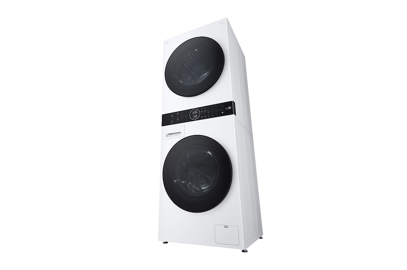 LG  WashTower™, 12/10 kg, max. 1400 ford./perc, Steam™, TurboWash™360, Automatikus kondenzátortisztítás és ThinQ™ WiFi funkció, WT1210WWF