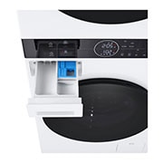 LG  WashTower™, 12/10 kg, max. 1400 ford./perc, Steam™, TurboWash™360, Automatikus kondenzátortisztítás és ThinQ™ WiFi funkció, WT1210WWF