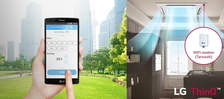 Wi-Fi távirányítás a ThinQ™ alkalmazással