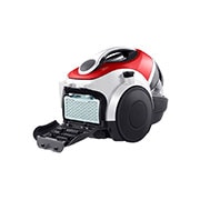 LG Porzsák nélküli porszívó LG Kompressor™ technológiával, Vörös szín, VK8506NHAG