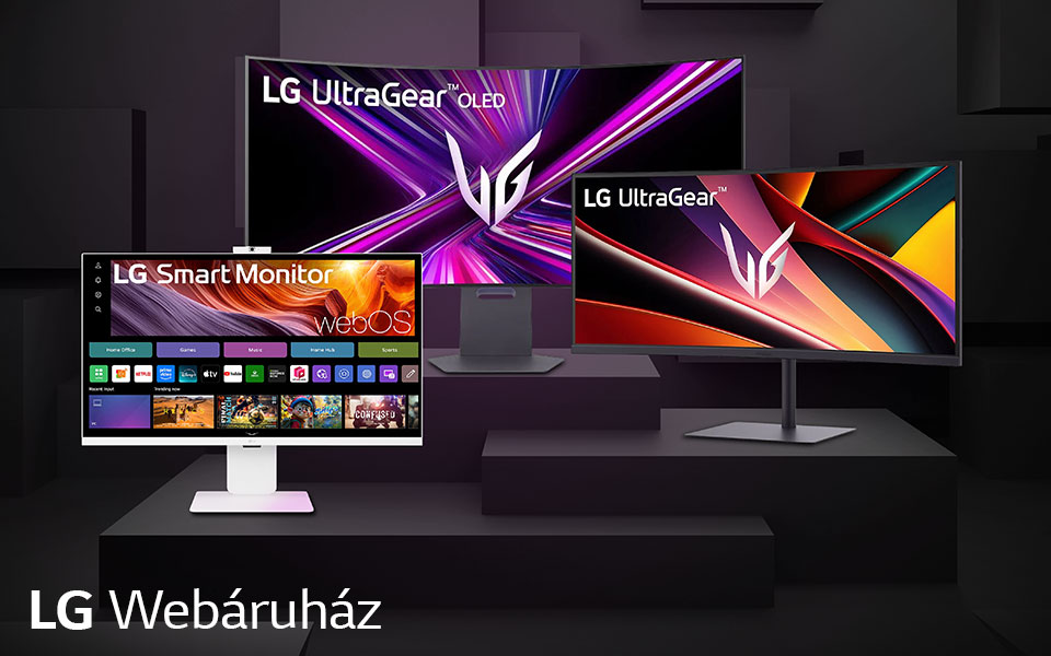 LG UltraGear, SMART és irodai monitorok akár 50 000 Ft kedvezménnyel  az LG Webáruházban!