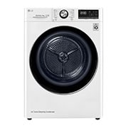 A(z) 9 kg, Eco Hybrid™ DUAL Inverter Hőszivattyús szárítógép, Automatikus kondenzátortisztítás és ThinQ™ WiFi funkcióval RC90V9AV2Q elölnézete