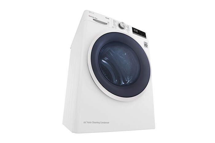 LG 9 kg, Eco Hybrid™ DUAL Inverter Hőszivattyús szárítógép, Automatikus kondenzátortisztítás és ThinQ™ WiFi funkcióval, RH90V5AV6Q