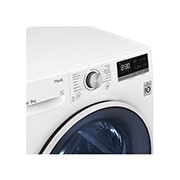 LG 9 kg, Eco Hybrid™ DUAL Inverter Hőszivattyús szárítógép, Automatikus kondenzátortisztítás és ThinQ™ WiFi funkcióval, RH90V5AV6Q