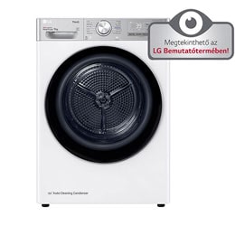 9 kg, Eco Hybrid™ DUAL Inverter Hőszivattyús szárítógép, Automatikus kondenzátortisztítás és ThinQ™ WiFi funkcióval