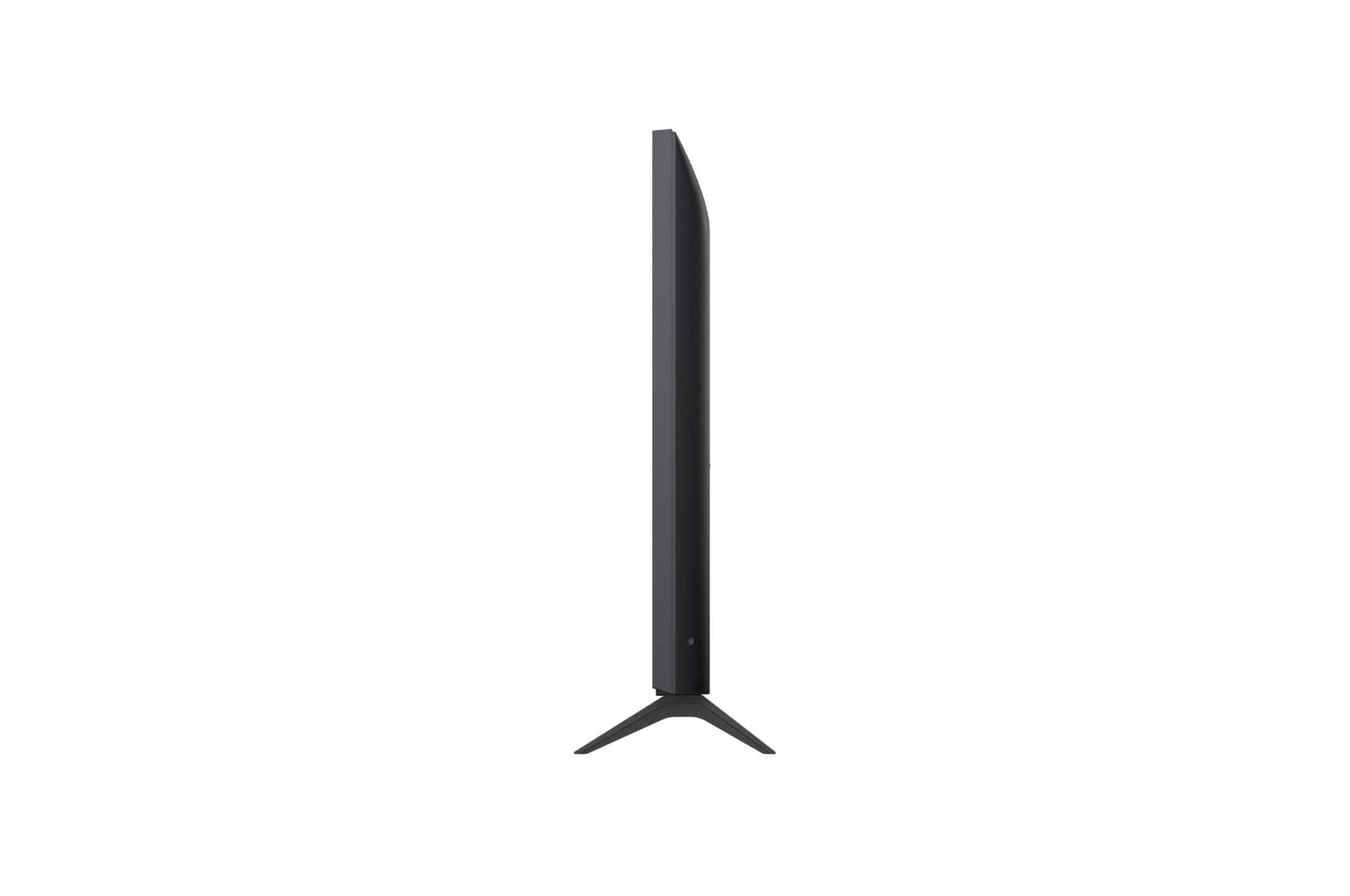 LG NanoCell NANO80 TV balra néző oldalnézete.