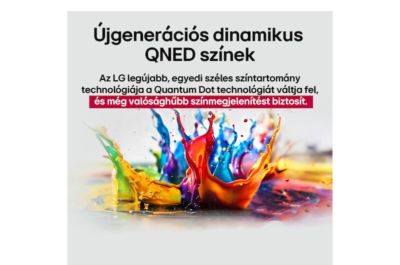 Újgenerációs dinamikus QNED színek összefoglalva