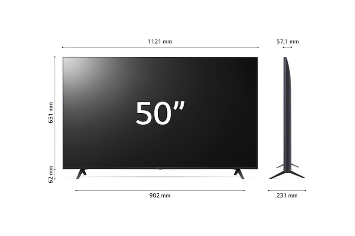 LG UHD UR80 50 colos, 4K Smart TV, 2023, 50UR80003LJ