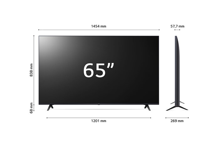 LG UHD UR80 65 colos, 4K Smart TV, 2023, 65UR80003LJ