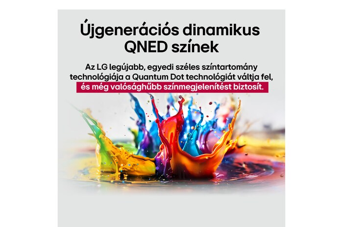 Újgenerációs dinamikus QNED színek összefoglalva