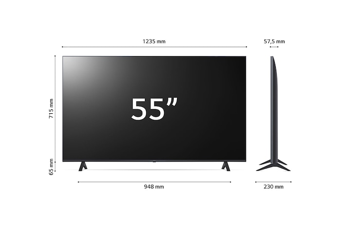 LG UHD UR78 55 colos, 4K Smart TV, 2023, 55UR78003LK