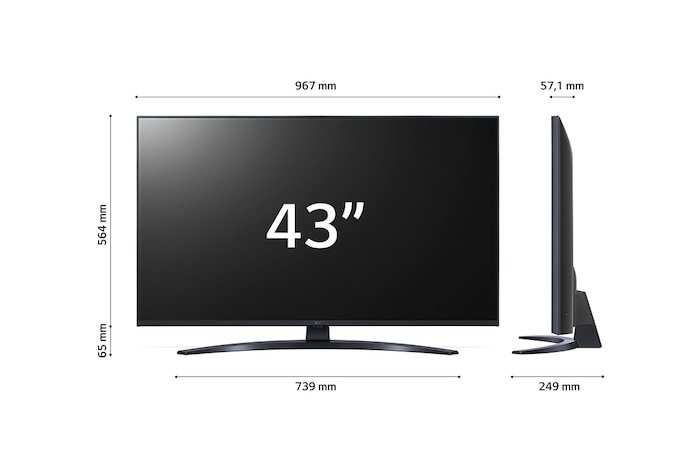 LG UHD UR81 43 colos, 4K Smart TV, 2023, 43UR81003LJ