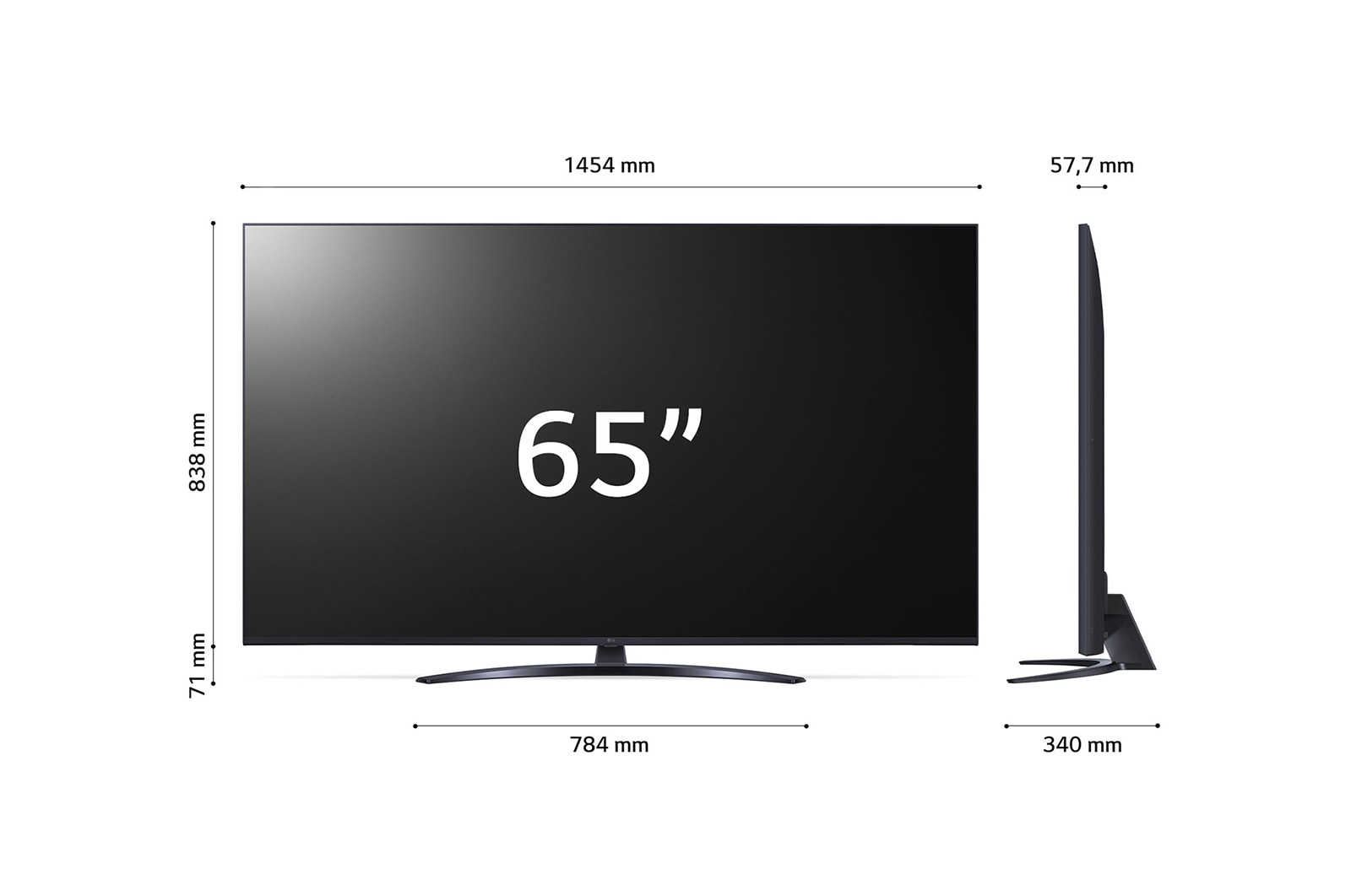 LG UHD UR81 65 colos, 4K Smart TV, 2023, 65UR81003LJ