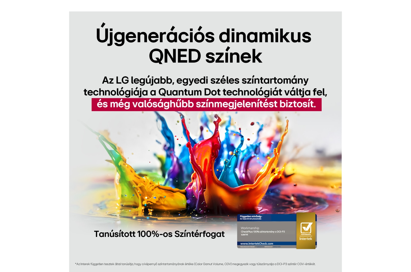 QNED színek összefoglalva