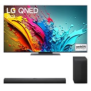A(z) 55 colos LG QNED86 4K Smart TV 2024 &#43; S70TY Dolby Atmos 3.1.1 csatornával 2024  B55QNED86T.S70TY elölnézete