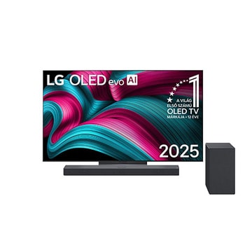 77 colos LG OLED evo AI C5 4K Smart TV + SC9S 3.1.3 Dolby Atmos soundbar