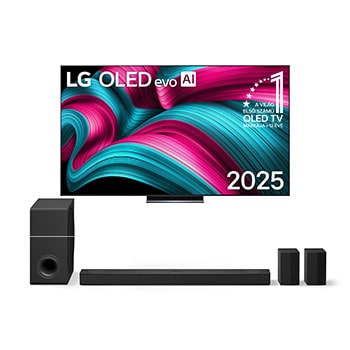 83 colos LG OLED evo AI C5 4K Smart TV + S80TR LG Home Theater Soundbar