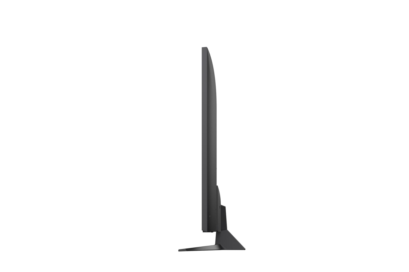 LG NanoCell NANO81 TV balra néző oldalnézete.