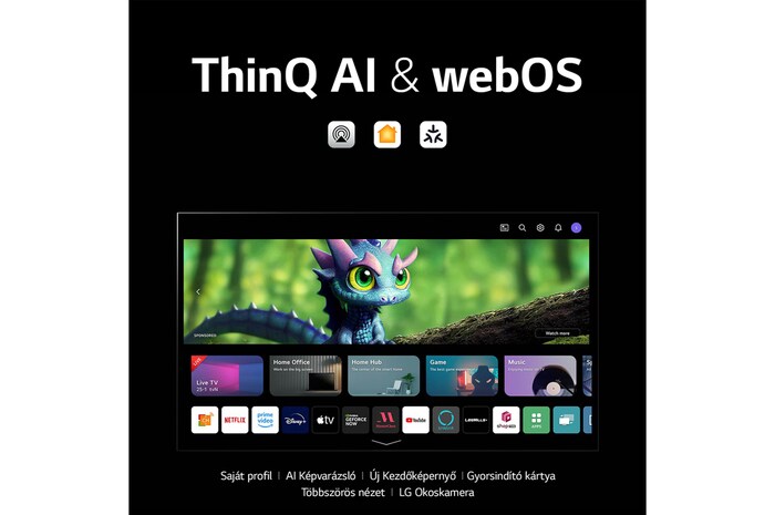 LG OLED B3, 65 col, 4K felbontás, 2023-as smart tv, OLED65B33LA