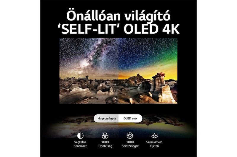 LG OLED evo G3, 77 col, 4K felbontás, 2023-as smart TV, OLED77G33LA