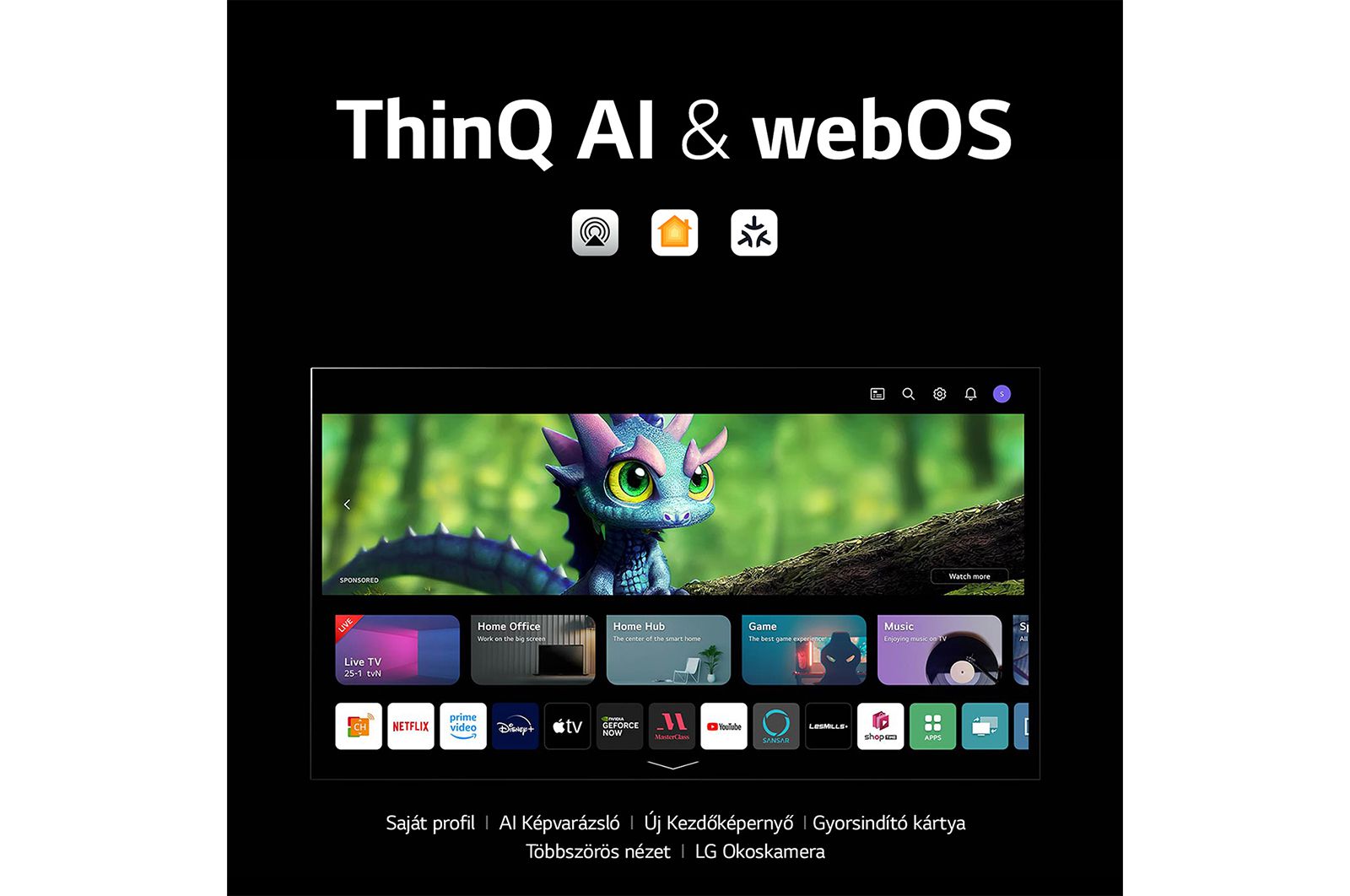 LG OLED evo G3, 65 col, 4K felbontás, 2023-as smart TV, OLED65G33LA
