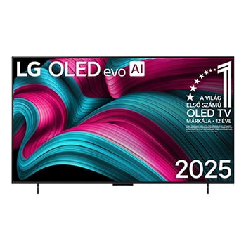 LG OLED evo AI C5 4K Smart TV elölnézet