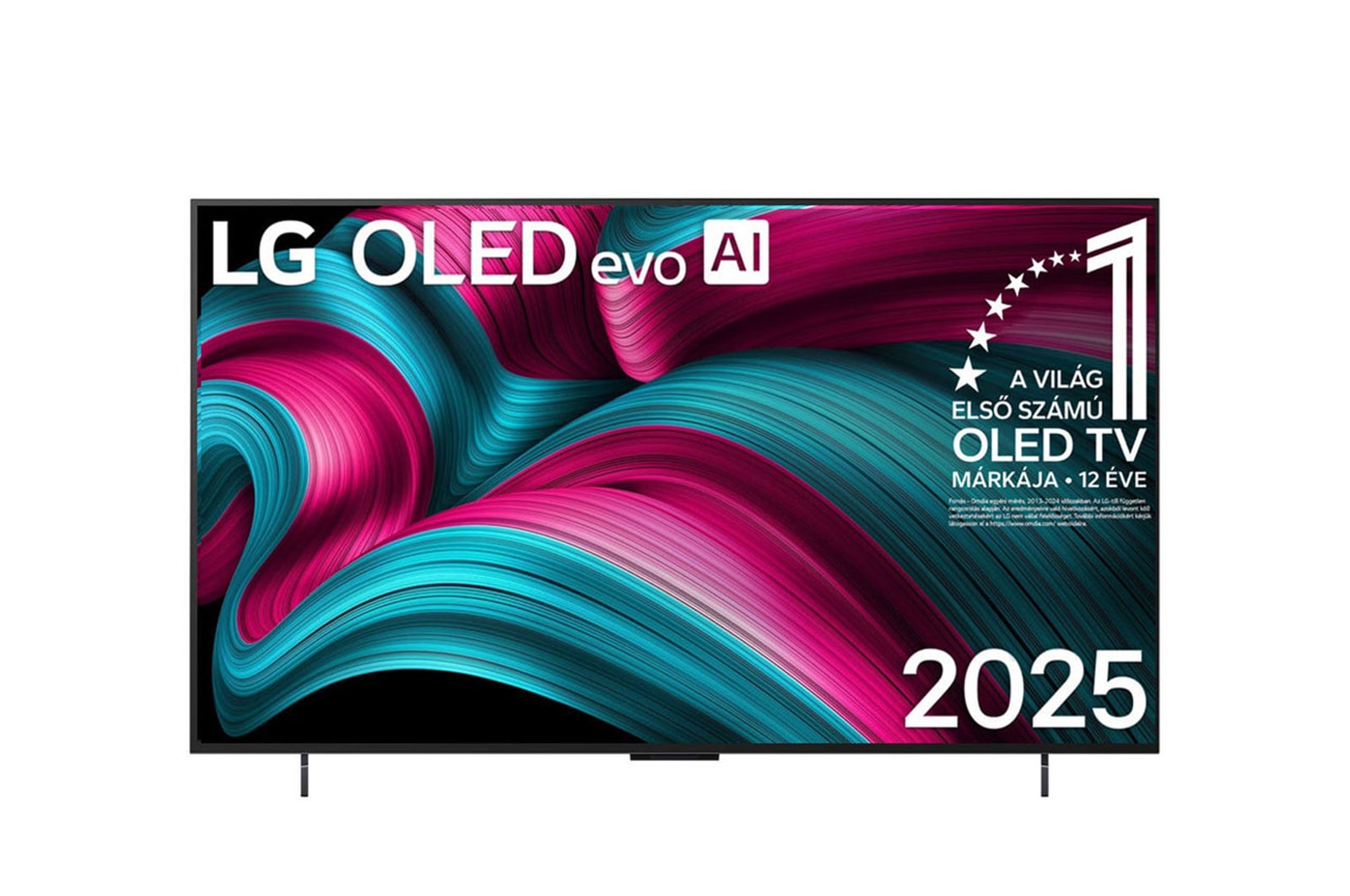 LG OLED evo AI C5 4K Smart TV elölnézet