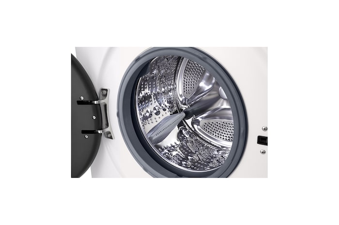 W4X1085NWK Gőz mosó-szárítógép dob belső, nyitott ajtóval, közeli