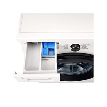 W4X1085NWK Gőz mosó-szárítógép, mosó- és öblítőszer adagoló, közeli