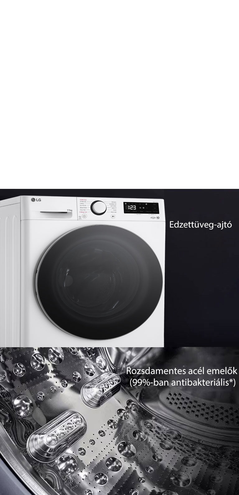 Időtálló és higiénikus kialakítás