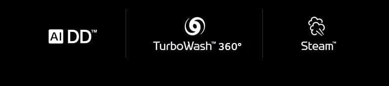 AI DD™  TurboWash™360˚  Steam™