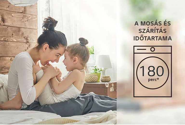 Kevesebb időtöltés a mosással, Több szabadidő