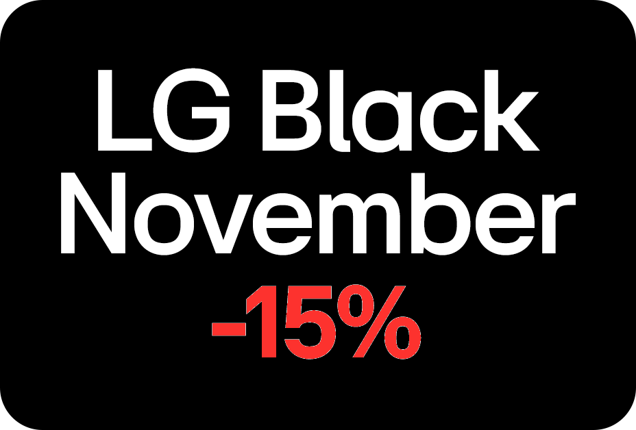 15% kedvezmény 2 termék együttes vásárlásakor az LG OtthonPlusz ajánlatban szereplő termékekre.  